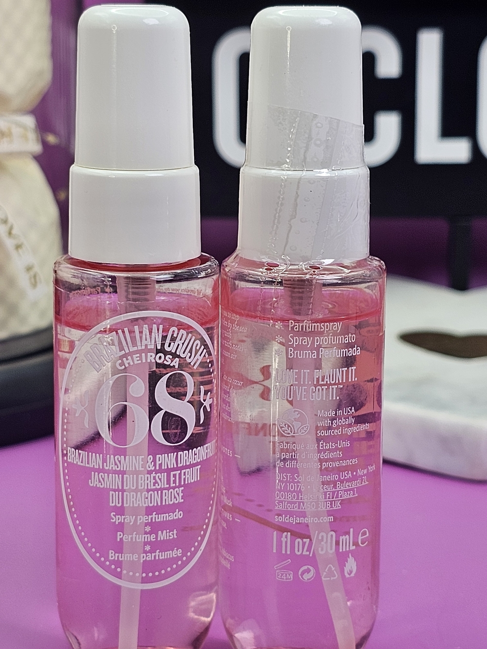 Sol de Janeiro Pink Brazilian Crush Cheirosa 68 Perfume Mist X2